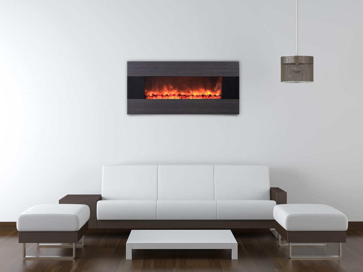 AMBIONAIR FLAME - Wall-Mounted Fireplace (EF-1100 YGT) 