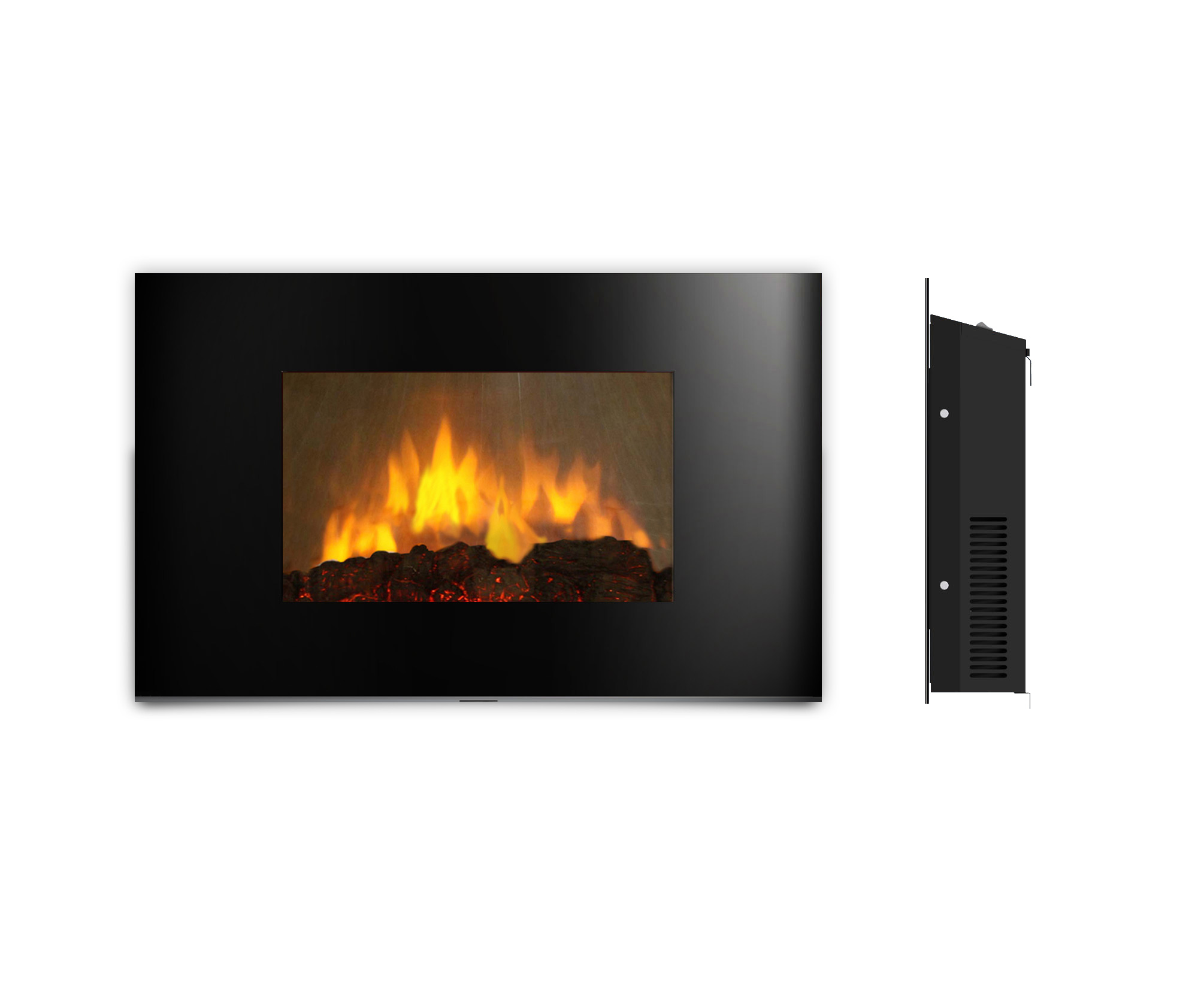 AMBIONAIR FLAME - LED Wall-Mounted Fireplace (EF-1510 BGL)